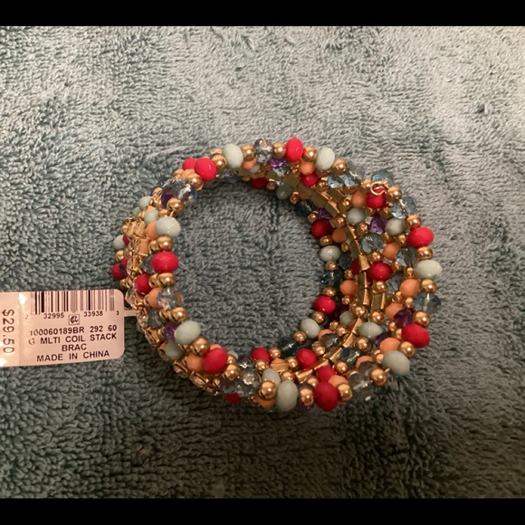 I.N.C. Gold Multi Coil Stack Bracelet NWT - Picture 3 of 3